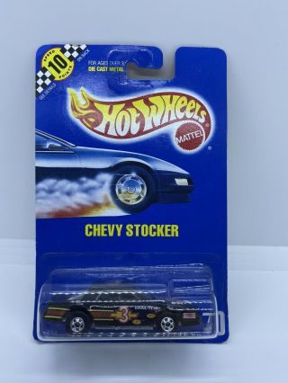 Vintage Hot Wheels Blackwall Blue Card 70 Chevy Stocker Speed Points 1990