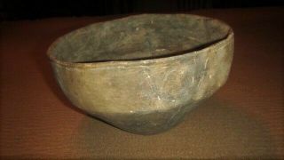 Ancient Native American Indian Pottery Large Tx Caddo Bowl - Restored