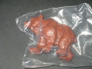 Red Mill Handcrafted From Pecan Shells Miniatures Bear Figurine Sculptures