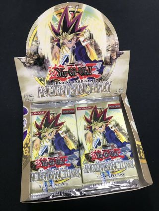 Yugioh Ancient Sanctuary Unlimited Booster Box - Opened