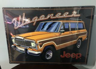 Jeep Wagoneer Metal Sign.  Suv Vehicle Grand Wrangler Cherokee