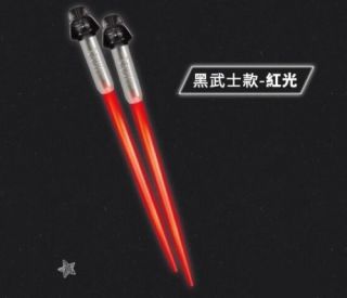 Star Wars Legends Darth Vader Red Light Up Glow Chopsticks Limited Ed Lightsaber