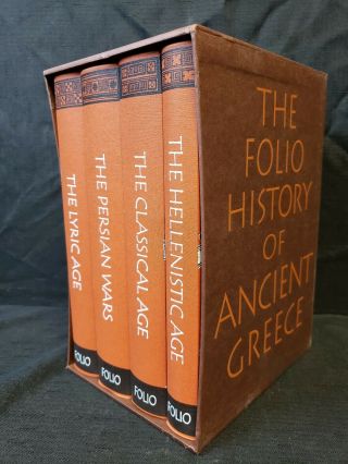 The Folio Society History Of Ancient Greece 4 Volume Slipcase Box Book Set 2002