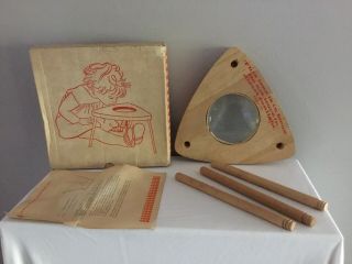 Creative Playthings Giant Magnifier,  Wood Tripod,  1950’s,  Box & Instructions