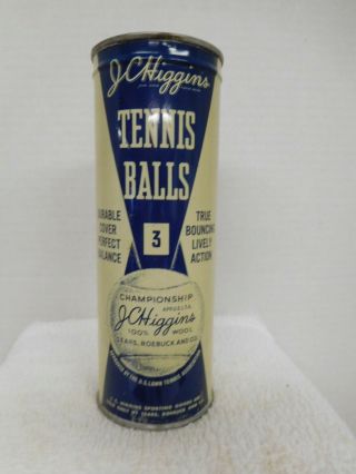 Vintage Key - Wind J.  C.  Higgins Sears Roebuck & Co Tennis Ball Tin