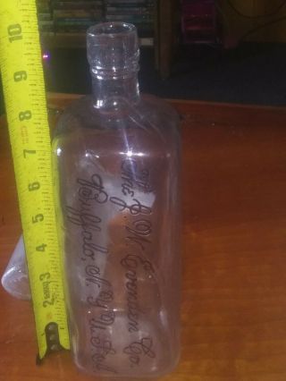 The J.  W.  Evenden Co.  Buffalo N.  Y.  Usa Bitters Or Whiskey Bottle
