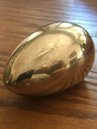 Paper Weight Egg Figure Figurine Metal Brass Heavy Solid 1 Pound,  3.  8 Ounce
