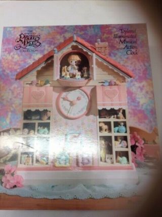 1991 Enesco Precious Moments Toyland Illuminated Action Musical With Cock