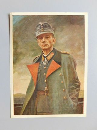 Third Reich Wwii Postcard,  General Dietl