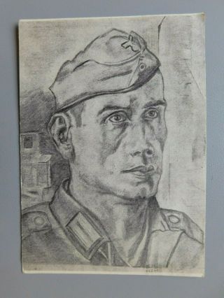 Third Reich Wwii Postcard,  Soldier