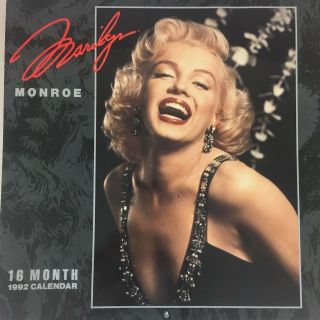 Marilyn Monroe A 16 Month 1992 Wall Calendar A1311