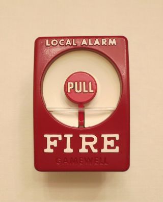 Vintage Gamewell Fire Alarm Pull Station Fire Safety Man Cave Local Alarm