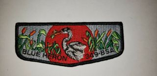 Boy Scout Oa 349 Blue Heron Lodge Red Moon Flap S22