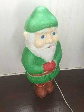 Vintage 28 " Elf Union Products " Don Featherstone " Blow Mold Gnome Christmas