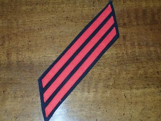 Wwii Us Navy Usn Sleeve Service Stripes 12 Years Wool On Wool Unissued