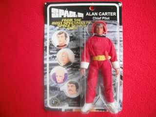 Space 1999 Alan Carter Chief Pilot 8 " Action Figure On Card