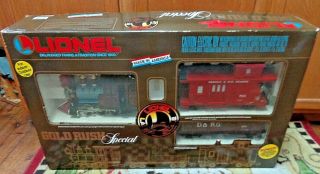 Vintage 1987 Lionel 8 - 81000 Gold Rush Special Train Set Indoor/outdoor