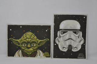2014 Sdcc Star Wars Yoda & Storm Trooper Santa Cruz Skateboards Prints Posters