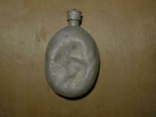 German Ww2 Army Water Canteen With Cover.  Soldiers,  Personal.  Marked Hre41.