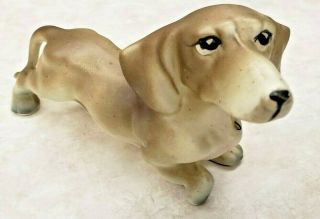 Dachshund Figurine Vintage Porcelain Made In Japan Boy Dog