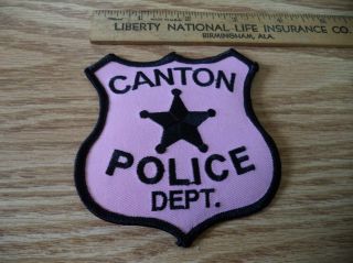 Canton Kansas Pink Police Cancer Awareness Patch