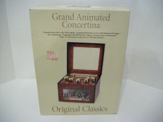 Mr.  Christmas Grand Animated Concertina Music Box - 50 Songs,  Lights,  Movement