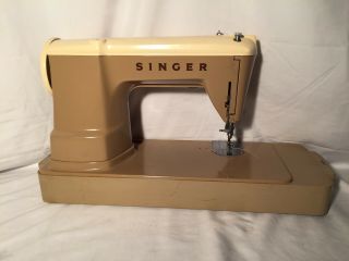 Vintage Singer Slant needle Sewing Machine 404 Serviced Case 3