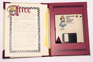 Vintage Apple Macintosh 128k Computer Game 1984 Alice Through the Looking Glass 2