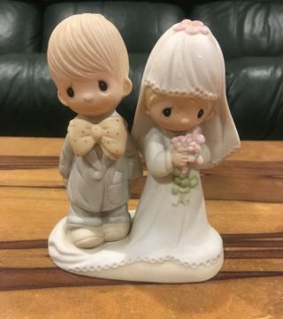 Precious Moments Figurine The Lord Bless You And Keep You Wedding Marriage 1979