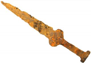 Rare Ancient Authentic Roman Scythians Viking Iron Battle Sword Akinak 2 - 1 ВС 2
