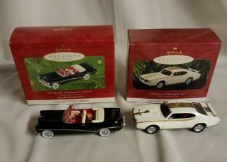 1969 Hurst Oldsmobile 442 & 1953 Buick Skylark Keepsake Hallmark Ornaments