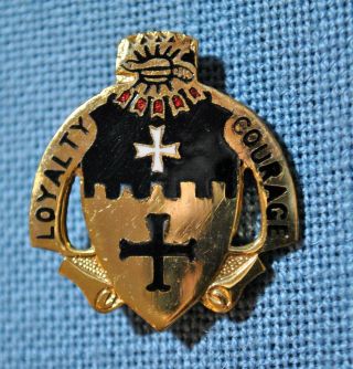 Wwii Era 5th Cavalry Regiment Dui " Loyalty Courage "