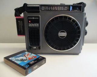Vtg Ge 3 - 5510a Portable 8 - Track Tape Player Am/fm Radio Boombox &