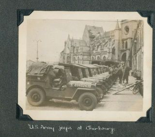 Wwii Summer 1944 Us Army 35th Evac Hosp Cherbourg France Photo Row Us Army Jeeps