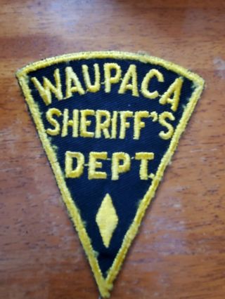 Old Obsolete Waupaca County,  Wisconsin Sheriff 