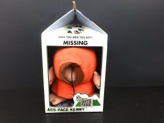 South Park Milk Carton Ass Face Kenny Plush 2002 Rare (carton Has 2 Tears)