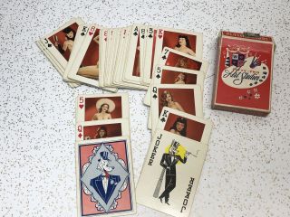 Vintage Fifty - Two Art Studios Nude Pin Ups Deck Of Cards Bettie Page