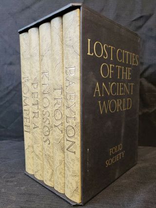 Lost Cities Of The Ancient World Book Set Of 5 Volumes Folio Society In Slipcase