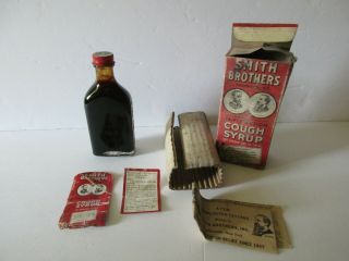 Old Smith Brothers Cough Syrup Bottle