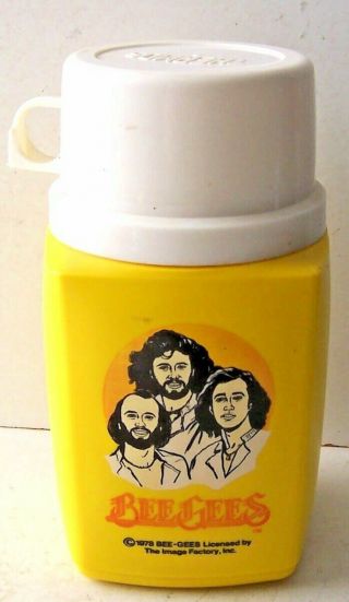Vintage 1978 The Bee Gees Thermos For Lunch Box