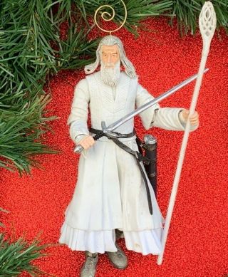 Very Rare Lord Of The Rings Gandalf Action Figure Custom Christmas Tree Ornament