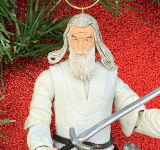 VERY RARE Lord Of The Rings Gandalf Action Figure Custom Christmas Tree Ornament 2
