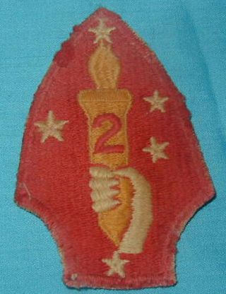 Wwii 2nd Marine Division Patch - Usmc