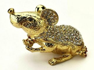 Jewelry Box.  Mouse Rat Figurine.  2020 Chinese Zodiac Year of Rat Statuette 2
