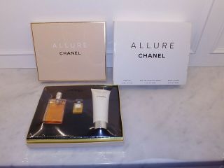 Vintage Chanel Allure Perfume Parfum.  12 Eau De Toilette Body Lotion