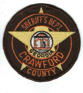 Crawford County Ga Georgia Sheriff 