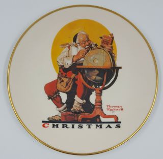Norman Rockwell Planning Christmas Visits Gorham Annual Collector 