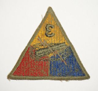 3rd Armored Division Greenback Patch Wwii Us Army P9110