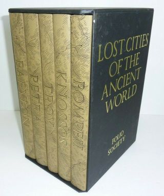 Lost Cities Of The Ancient World: Set Of 5 Books: Folio Society In Slipcase.