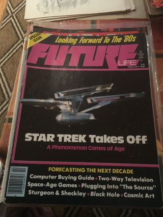 12 Vintage Star Trek And Sci - Fi Magazines
